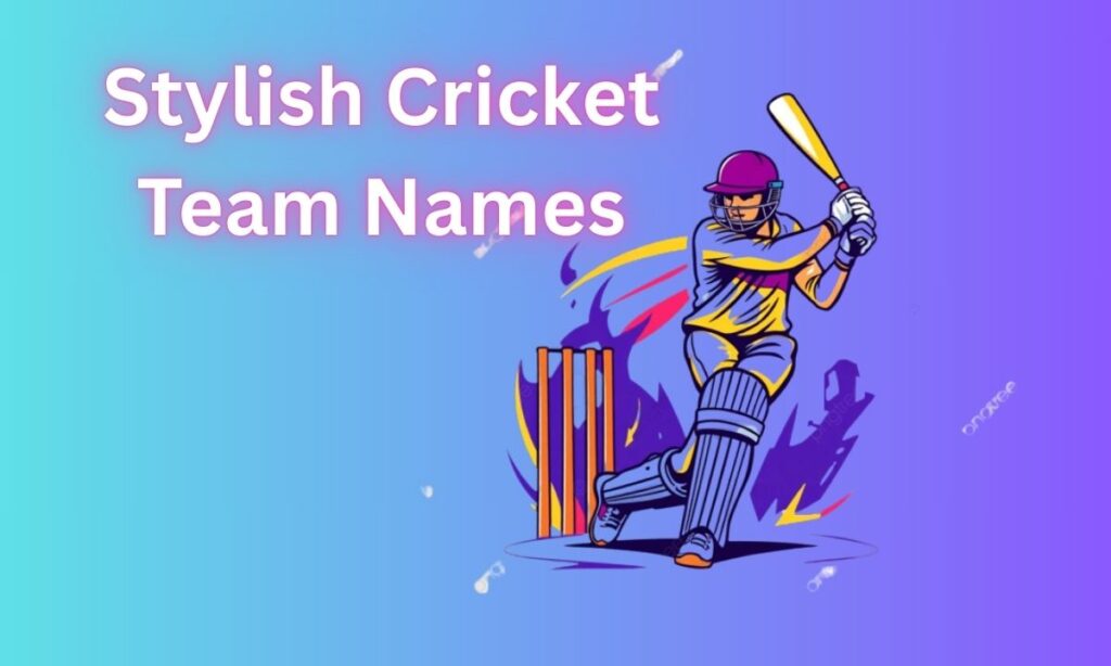 Stylish Cricket Team Names